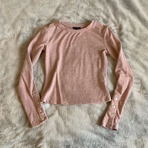 Dynamite light pink longsleeve top size XS